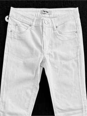 ACNE Hex White Skinny Jeans 28/34 New